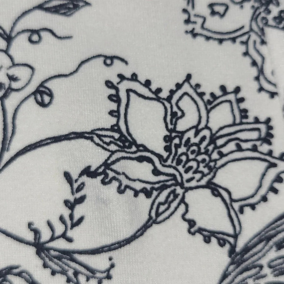 J. Jill Wearever White & Black T-Shirt Dress - Size Sm - Picture 3 of 7